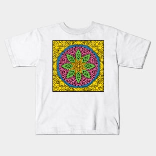 Circle Mandalas 166 (Style:9) Kids T-Shirt